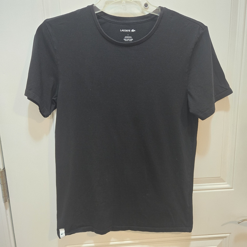 Lacoste Women's Black Short Sleeve Tee